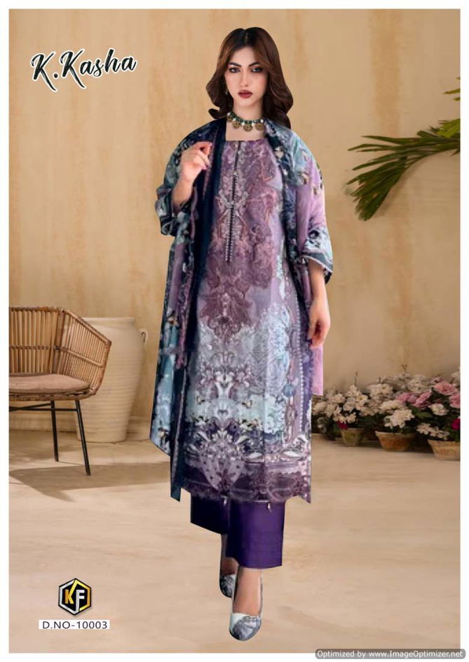 K Kasha Vol 10 By Keval Printed Heavy Cotton Pakistani Dress Material Wholesalers In Delhi